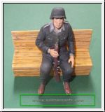 Deutsche Figur 1:16LKW Infantrist sitzend mit Gewehr Bausatz 53